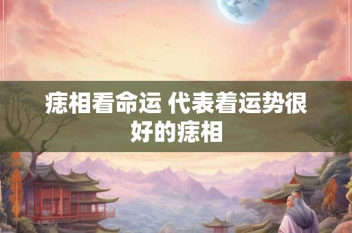 痣相看命运 代表着运势很好的痣相