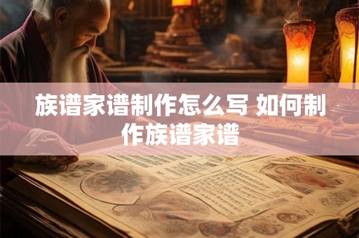 族谱家谱制作怎么写 如何制作族谱家谱