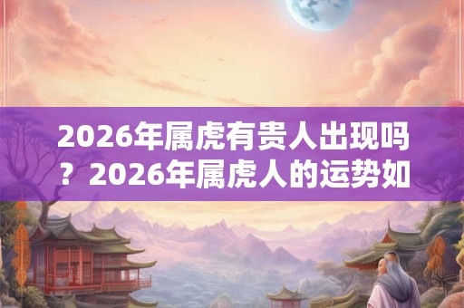 2026年属虎有贵人出现吗？2026年属虎人的运势如何？
