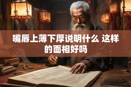 嘴唇上薄下厚说明什么 这样的面相好吗