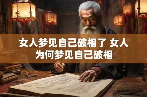 女人梦见自己破相了 女人为何梦见自己破相