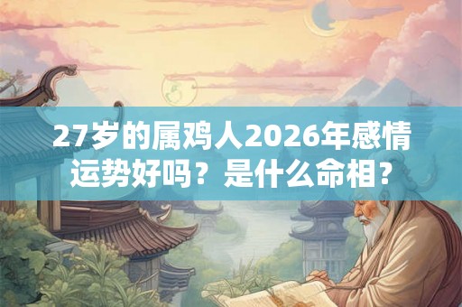 27岁的属鸡人2026年感情运势好吗？是什么命相？
