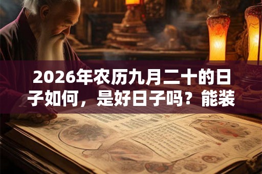2026年农历九月二十的日子如何，是好日子吗？能装修动土吗？
