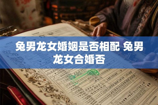 兔男龙女婚姻是否相配 兔男龙女合婚否
