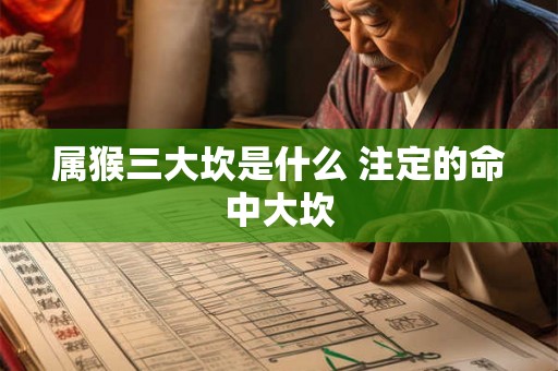 属猴三大坎是什么 注定的命中大坎 属猴三大坎是什么 注定的命中大坎