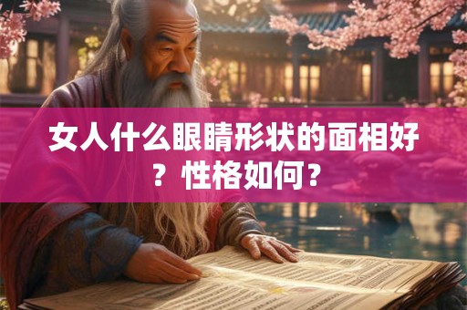 女人什么眼睛形状的面相好？性格如何？