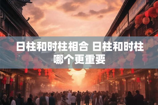 日柱和时柱相合 日柱和时柱哪个更重要 日柱和时柱相合 日柱和时柱哪个更重要