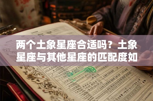 两个土象星座合适吗？土象星座与其他星座的匹配度如何呢？