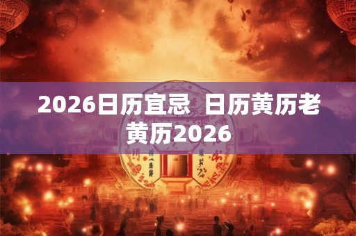 2026日历宜忌  日历黄历老黄历2026