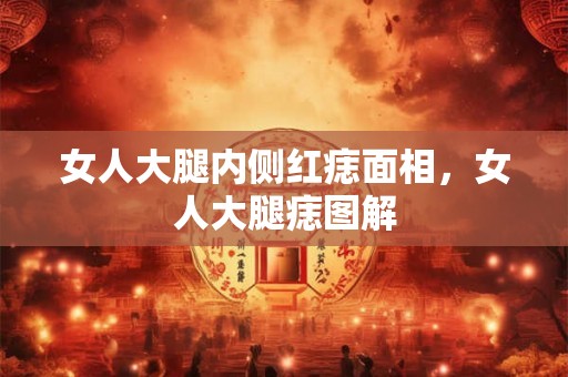 女人大腿内侧红痣面相，女人大腿痣图解