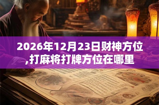 2026年12月23日财神方位,打麻将打牌方位在哪里