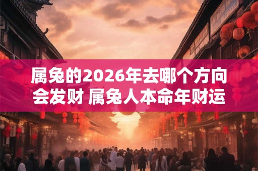 属兔的2026年去哪个方向会发财 属兔人本命年财运怎么样 属兔的2026年去哪个方向会发财 属兔人本命年财运怎么样