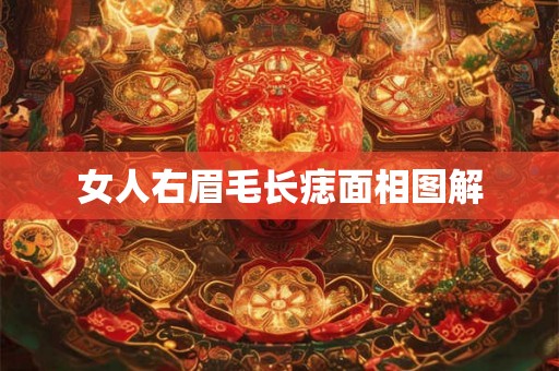 女人右眉毛长痣面相图解