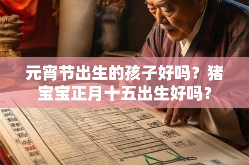 元宵节出生的孩子好吗？猪宝宝正月十五出生好吗？