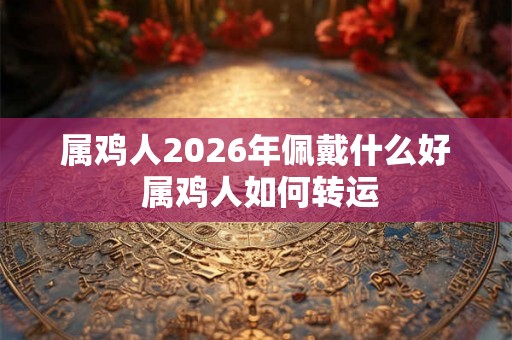 属鸡人2026年佩戴什么好 属鸡人如何转运