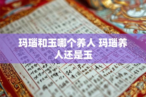 玛瑙和玉哪个养人 玛瑙养人还是玉