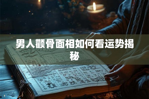 男人颧骨面相如何看运势揭秘