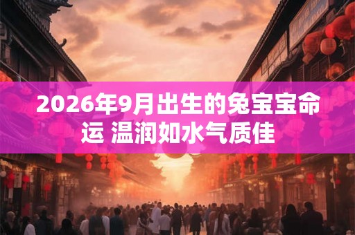 2026年9月出生的兔宝宝命运 温润如水气质佳