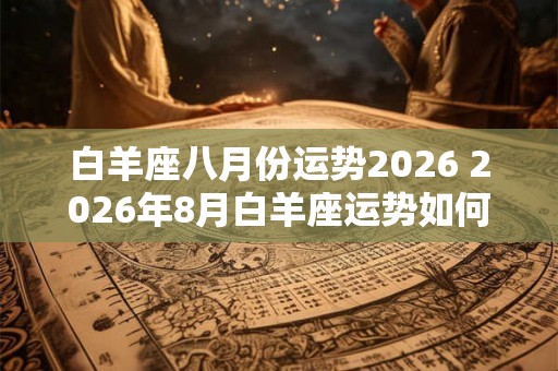 白羊座八月份运势2026 2026年8月白羊座运势如何