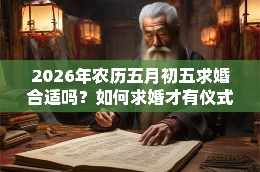 2026年农历五月初五求婚合适吗？如何求婚才有仪式感？