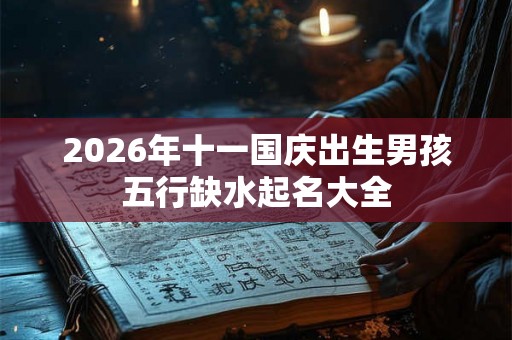 2026年十一国庆出生男孩五行缺水起名大全