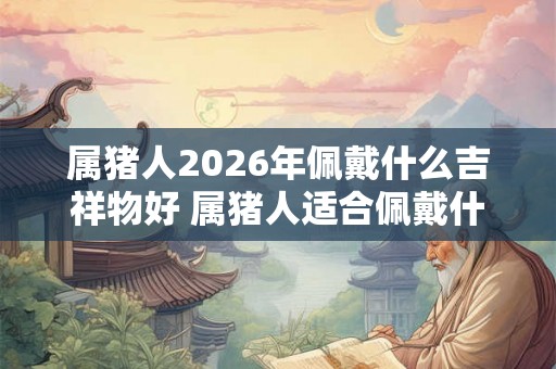 属猪人2026年佩戴什么吉祥物好 属猪人适合佩戴什么 属猪人2026年佩戴什么吉祥物好 属猪人适合佩戴什么