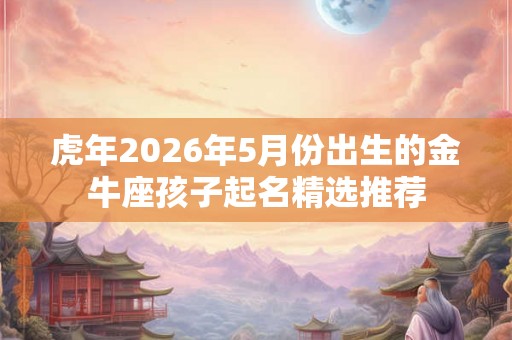 虎年2026年5月份出生的金牛座孩子起名精选推荐 虎年2026年5月份出生的金牛座孩子起名精选推荐