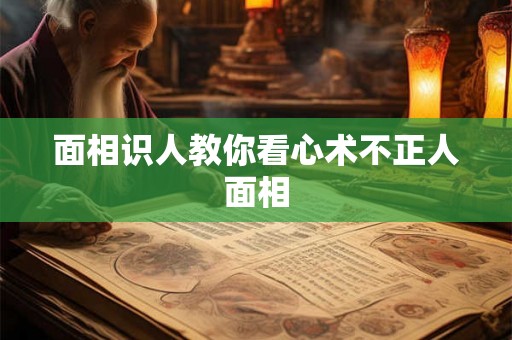 面相识人教你看心术不正人面相
