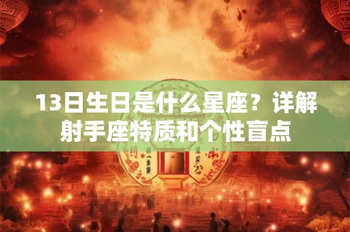 13日生日是什么星座？详解射手座特质和个性盲点