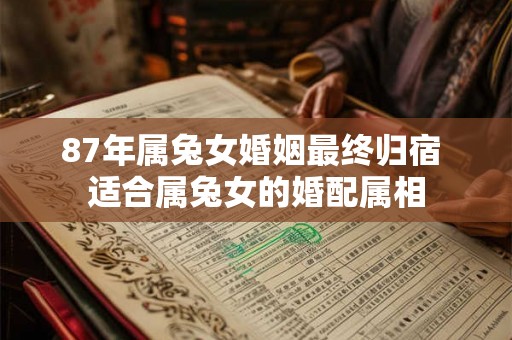 87年属兔女婚姻最终归宿 适合属兔女的婚配属相