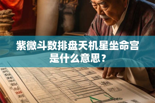 紫微斗数排盘天机星坐命宫是什么意思? 紫微斗数排盘天机星坐命宫是什么意思?
