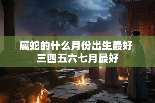 属蛇的什么月份出生最好 三四五六七月最好