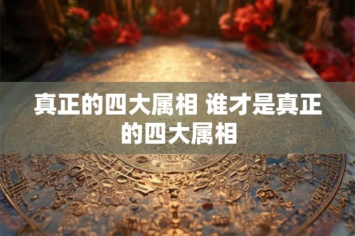 真正的四大属相 谁才是真正的四大属相 真正的四大属相 谁才是真正的四大属相