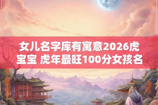 女儿名字库有寓意2026虎宝宝 虎年最旺100分女孩名字 女儿名字库有寓意2026虎宝宝 虎年最旺100分女孩名字