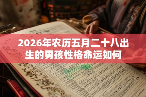 2026年农历五月二十八出生的男孩性格命运如何 2026年农历五月二十八出生的男孩性格命运如何