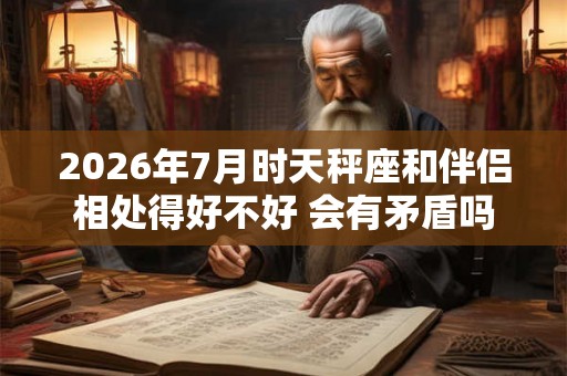 2026年7月时天秤座和伴侣相处得好不好 会有矛盾吗 2026年7月时天秤座和伴侣相处得好不好 会有矛盾吗