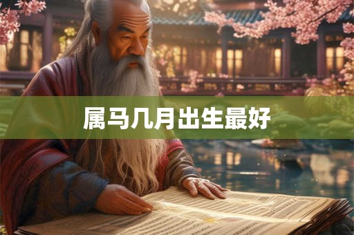 属马几月出生最好