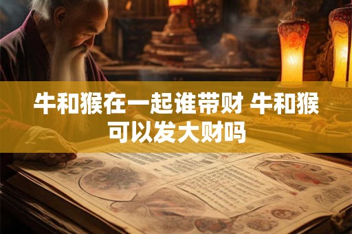 牛和猴在一起谁带财 牛和猴可以发大财吗