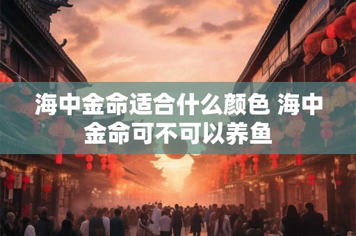 海中金命适合什么颜色 海中金命可不可以养鱼