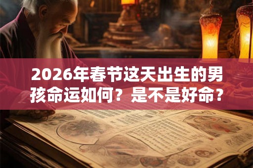 2026年春节这天出生的男孩命运如何？是不是好命？