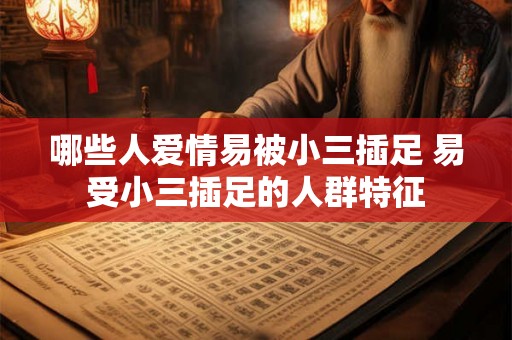 哪些人爱情易被小三插足 易受小三插足的人群特征