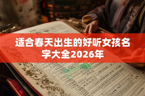 适合春天出生的好听女孩名字大全2026年