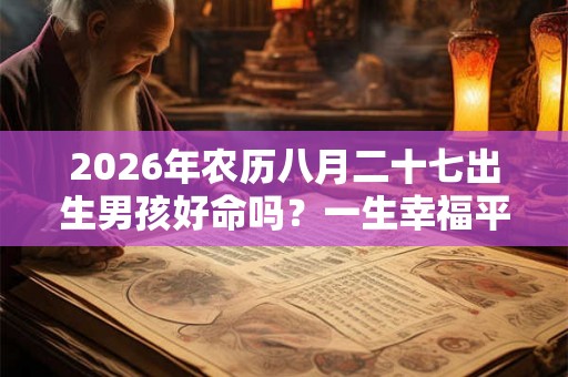 2026年农历八月二十七出生男孩好命吗?一生幸福平安吗? 2026年农历八月二十七出生男孩好命吗?一生幸福平安吗?