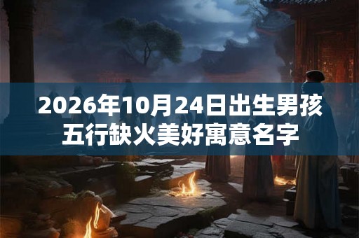 2026年10月24日出生男孩五行缺火美好寓意名字