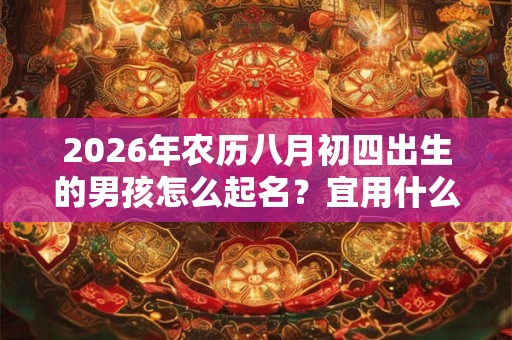 2026年农历八月初四出生的男孩怎么起名？宜用什么字？