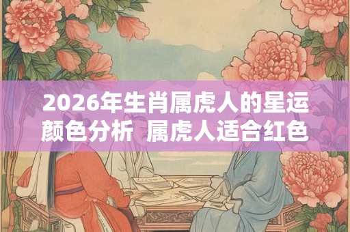 2026年生肖属虎人的星运颜色分析  属虎人适合红色吗