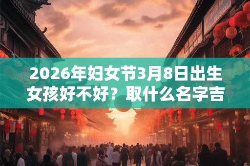 2026年妇女节3月8日出生女孩好不好？取什么名字吉利？