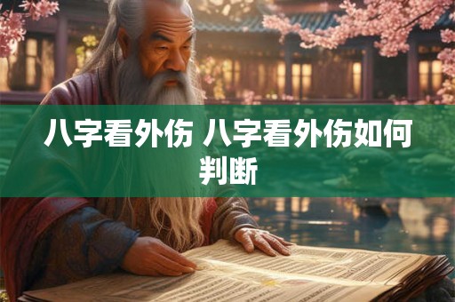八字看外伤 八字看外伤如何判断