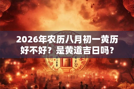 2026年农历八月初一黄历好不好?是黄道吉日吗? 2026年农历八月初一黄历好不好?是黄道吉日吗?