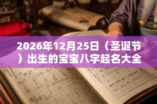 2026年12月25日（圣诞节）出生的宝宝八字起名大全